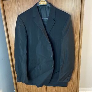 Grenadier Blazer Mens 44R Black Priestley Nor-East Non-Crush 3-Button Sport Coat